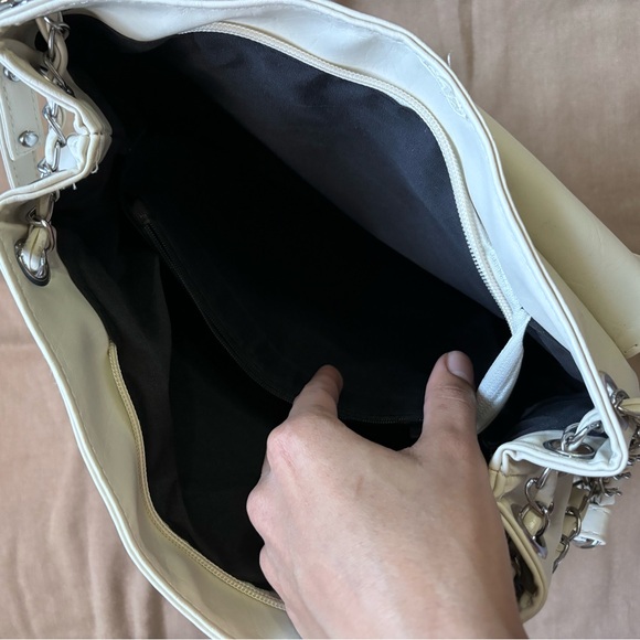 Faux leather off white bag - Picture 6 of 14